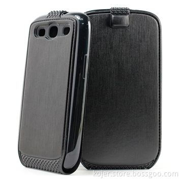 PU Leather Mobile Phone Cases with Magnetic Flap on Top, OEM Orders Welcomed